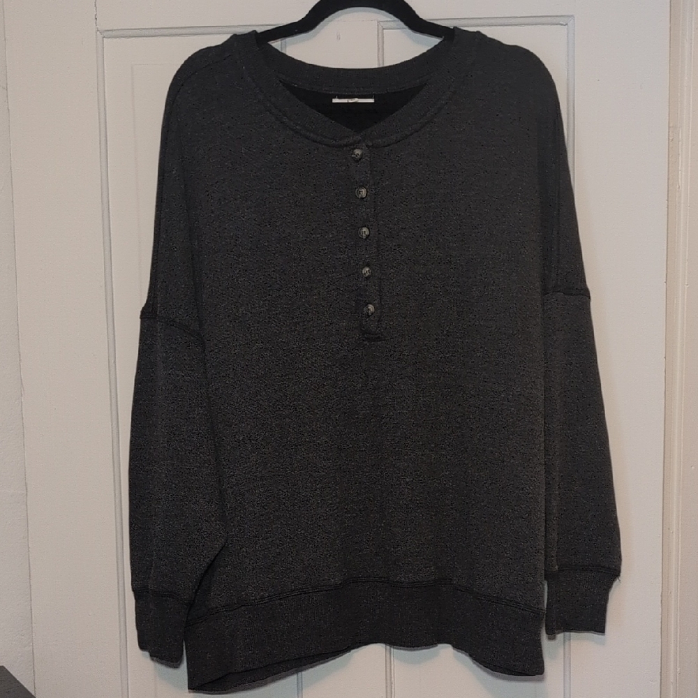 Maurices Dark Gray Knit Top